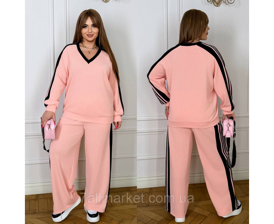 Фотография Костюм женский спортивный с лампасами креп сафари (46-60) "LADA" недорого от прямого поставщика, изображение 2