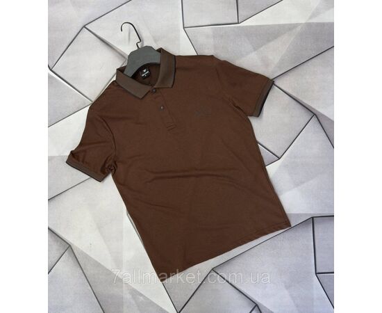 Футболка-поло чоловіча молодіжна р-ри S-2XL (8кв) "MACCALI" недорого гуртом від прямого постачальника, зображення 5