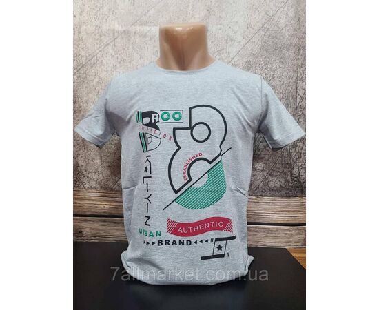 Футболка чоловіча з написами р.S-2XL (8 кв) "MODY" недорого гуртом від прямого постачальника, зображення 5