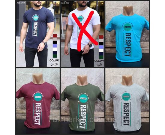 Футболка чоловіча з написами р.S-2XL (5 кв) "MODY" недорого гуртом від прямого постачальника, зображення 2