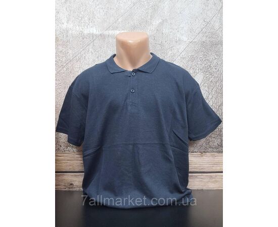 Футболка-поло чоловіча однотонна р.2XL-6XL (6 кв.) "MODY" недорогою опцією від прямого постачальника, зображення 2