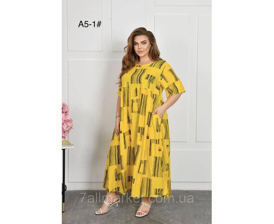 Плаття жіноче домашнє р-ри 2XL-4XL (3 кв) "FLOWER" купити недорого від прямого постачальника, зображення 2