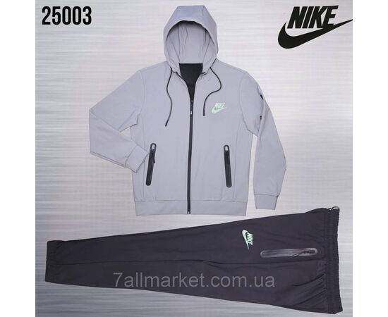 Спортивний чоловічий костюм на блискавці Найк розміри M-3XL (5 кв) "REMAIN" купити недорого від прямого постачальника, зображення 3