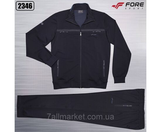 Спортивний чоловічий костюм на блискавці FORE розміри XL-3XL (5 кв) "REMAIN" купити недорого від прямого постачальника, зображення 3