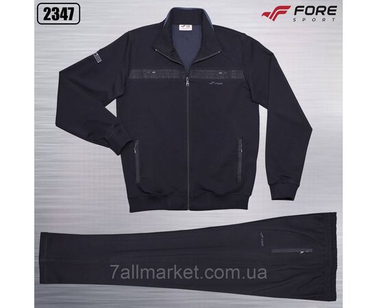 Спортивний чоловічий костюм на блискавці FORE розміри XL-3XL (5 кв) "REMAIN" купити недорого від прямого постачальника, зображення 2
