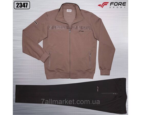Спортивний чоловічий костюм на блискавці FORE розміри XL-3XL (5 кв) "REMAIN" купити недорого від прямого постачальника, зображення 3