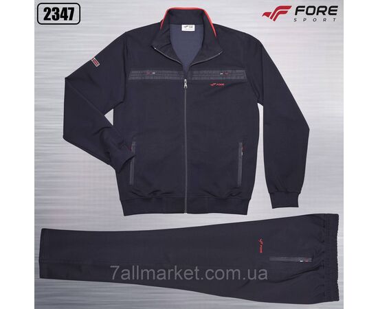 Спортивний чоловічий костюм на блискавці FORE розміри XL-3XL (5 кв) "REMAIN" купити недорого від прямого постачальника, зображення 4