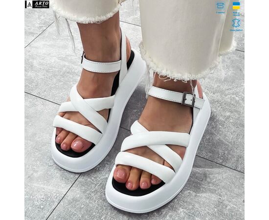 Босоніжки жіночі літні Літо 0160 б.ш. (8 пар р.36-40) "ARTO" недорого оптом від прямого постачальника, зображення 2