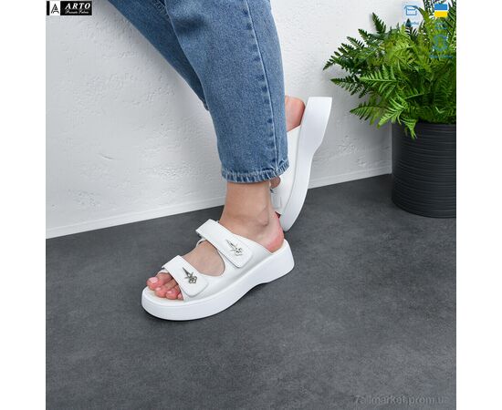 Фотография Босоножки женские летние Лето 540 білий к. (8 пар р.36-41) "ARTO" недорого оптом от прямого поставщика, изображение 2