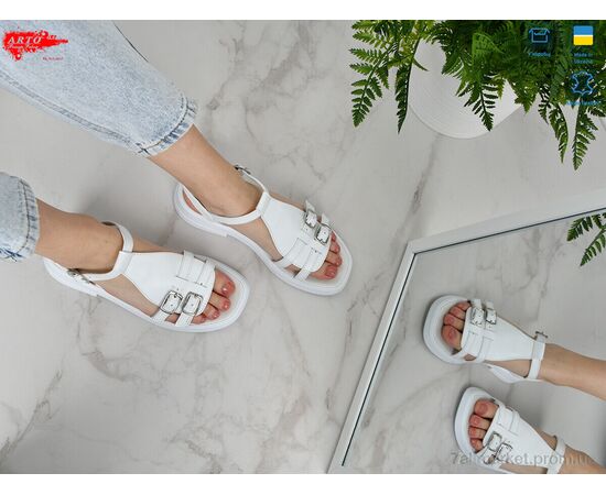 Фотография Босоножки женские летние Лето 538 білий к. (8 пар р.36-41) "ARTO" недорого оптом от прямого поставщика, изображение 2