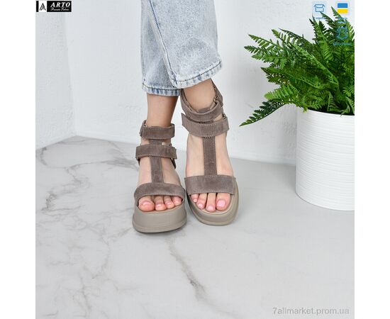 Фотография Босоножки женские летние Лето 421 кофе з. (8 пар р.36-41) "ARTO" недорого оптом от прямого поставщика, изображение 2