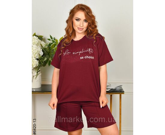 Фотография Спортивний костюм жіночий двонитка напівбатал 48,50,52 (6цв) "NOWEMBER" недорого от прямого поставщика, изображение 2