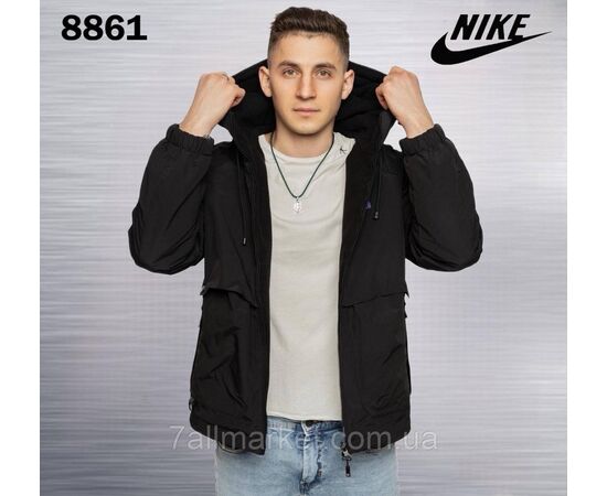 Куртка чоловіча демісезонна двостороння Найк розміри L-4XL (2кв) "REMAIN" недорого від прямого постачальника, зображення 3