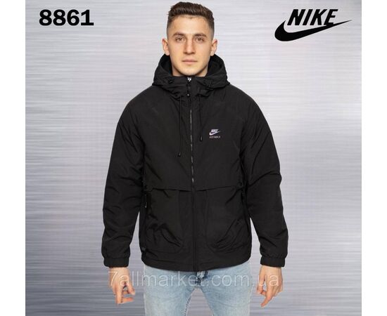 Куртка чоловіча демісезонна двостороння Найк розміри L-4XL (2кв) "REMAIN" недорого від прямого постачальника, зображення 4