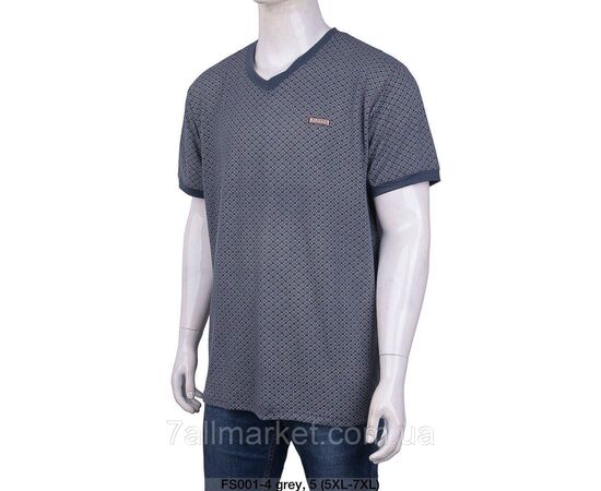 Футболка чоловіча молодіжна/батал р-ри 5XL-8XL (мікс кв) "STELLA" недорого гуртом від прямого постачальника, зображення 4