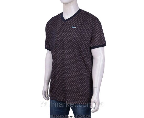 Футболка чоловіча молодіжна/батал р-ри 5XL-8XL (мікс кв) "STELLA" недорого гуртом від прямого постачальника, зображення 5