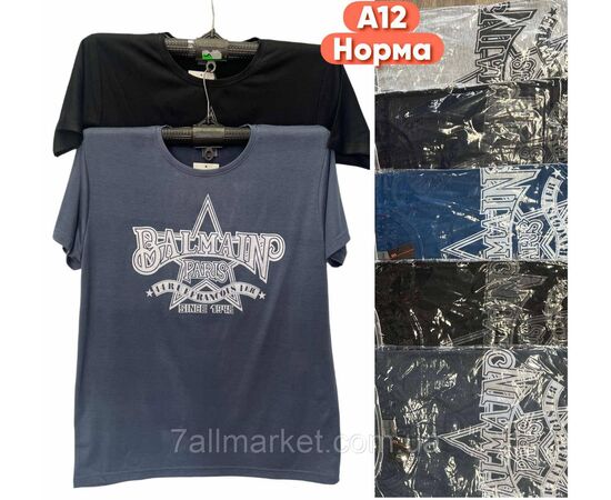 Футболка чоловіча молодіжна р-ри XL-3XL (мікс кв) "STELLA" недорого гуртом від прямого постачальника, зображення 2