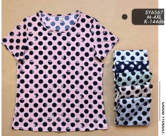 Футболка жіноча стильна р-р M-4XL (мікс-кв) "Stella" недорого від прямого постачальника, зображення 2