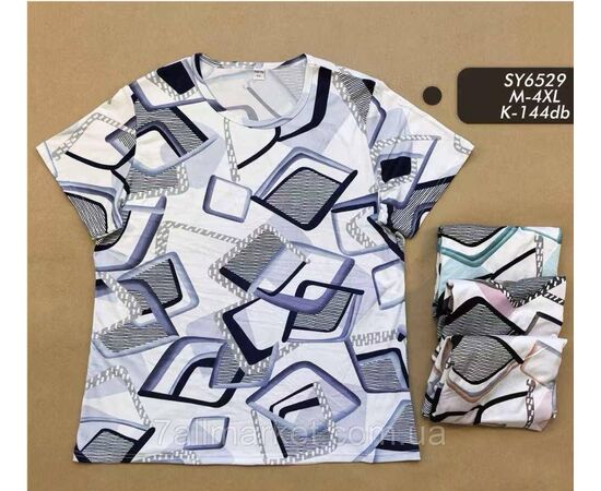 Футболка жіноча стильна р-р M-4XL (мікс-кв) "Stella" недорого від прямого постачальника, зображення 2