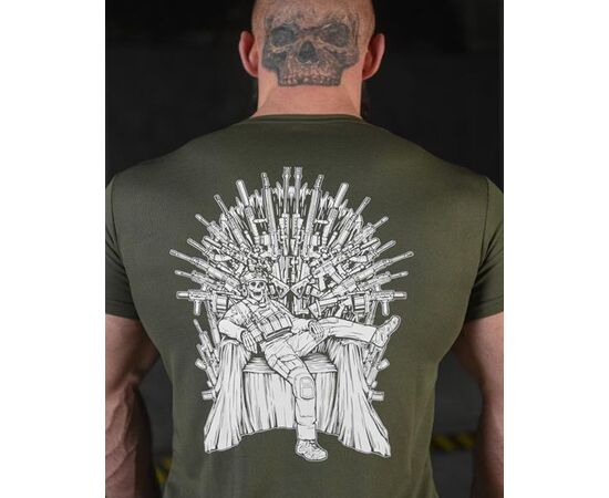 Фотография Футболка мужская 671 khaki р.M-3XL "Madoka" недорого оптом от прямого поставщика, изображение 2