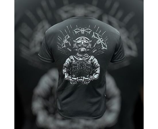 Фотография Футболка мужская 822 black р.M-3XL "Madoka" недорого оптом от прямого поставщика, изображение 2