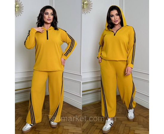 Фотография Костюм женский спортивный трикотажный с лампасами (46-60) "LADA" недорого от прямого поставщика, изображение 2