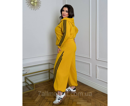 Фотография Костюм женский спортивный трикотажный с лампасами (46-60) "LADA" недорого от прямого поставщика, изображение 3