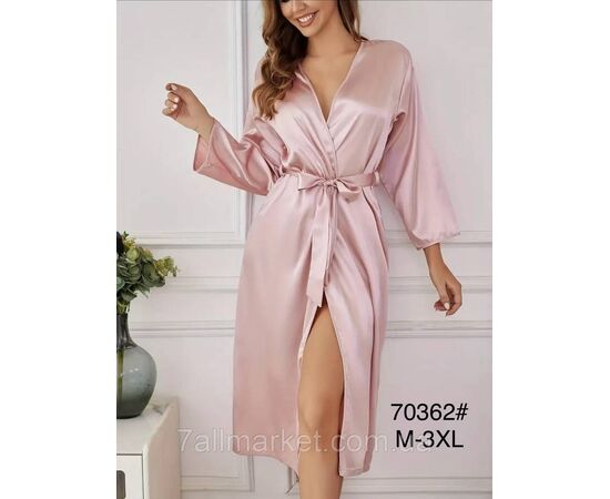 Халат жіночий молодіжний розмір M-3XL (2кв)"FLOWER" недорого від прямого постачальника, зображення 2