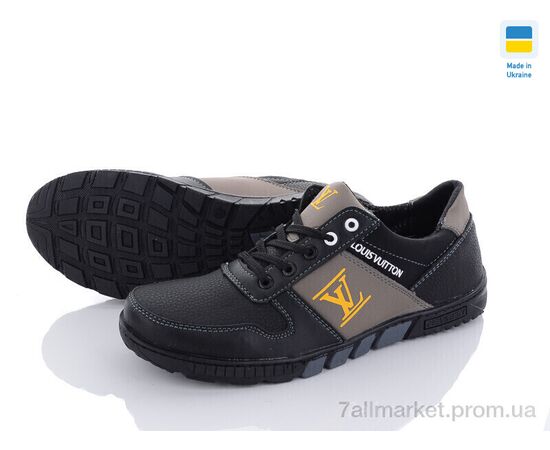 Фотография Кроссовки мужские модные Весна/осень SunShine КР27 LV чорно-оливковий (8 пар р.40-45) "Paolla" недорого оптом от прямого поставщика, изображение 2