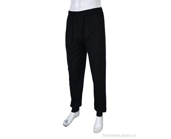 Спортивні штани чоловічі Весна/осінь N2013-3 black (5 шт. р.сітка50-58) "Banko" недорого оптом від прямого постачальника, зображення 2