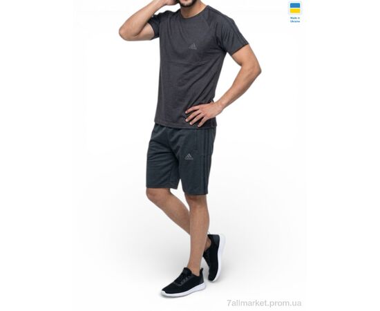 Фотография Спортивный костюм мужской Лето 11AD т.сірий (5 шт. р.сетка 46-54) "Sport style" недорого оптом от прямого поставщика, изображение 2