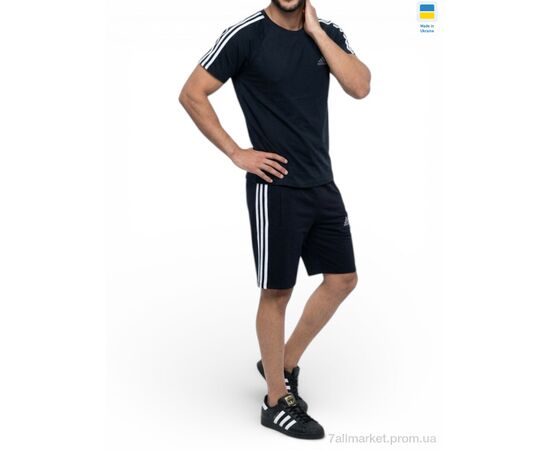 Фотография Спортивный костюм мужской Лето 11AD т.синій (5 шт. р.сетка 46-54) "Sport style" недорого оптом от прямого поставщика, изображение 2