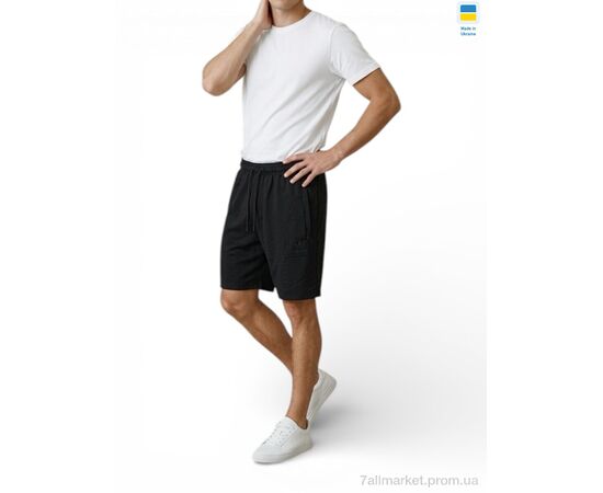Фотография Шорты мужские Лето X01AD чорний (5 шт. р.сетка 46-54) "Sport style" недорого оптом от прямого поставщика, изображение 2