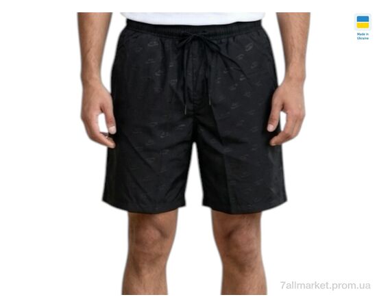 Фотография Шорты мужские Лето 005NI чорний (5 шт. р.сетка 58-66) "Sport style" недорого оптом от прямого поставщика, изображение 2
