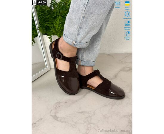 Туфлі жіночі стильні Літо 211 кор.з.-лак (8 пар р.36-41) "ARTO" недорого оптом від прямого постачальника, зображення 3