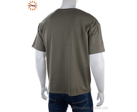 Фотография Футболка мужская Лето 002-2 olive (2 шт. р.сетка L-XL) "Jumay" недорого оптом от прямого поставщика, изображение 2