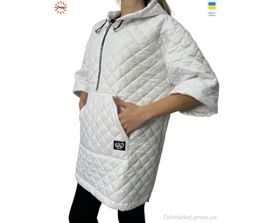 Фотография Жилетка женская Весна/осень Жилетка анорак жіноча white (1 шт. р.сетка 48-54) "Jumay" недорого оптом от прямого поставщика, изображение 2