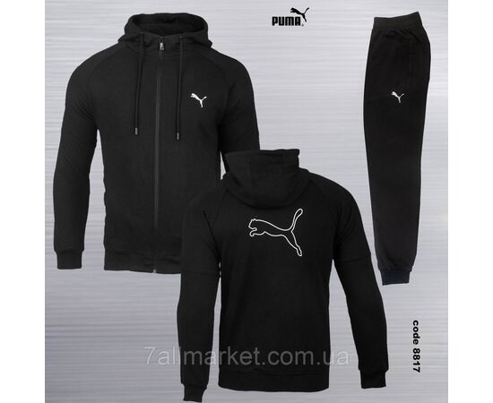 Фотография Спортивный мужской костюм на молнии PUMA размеры S-2XL (2цв) "REMAIN" купить недорого от прямого поставщика, изображение 2