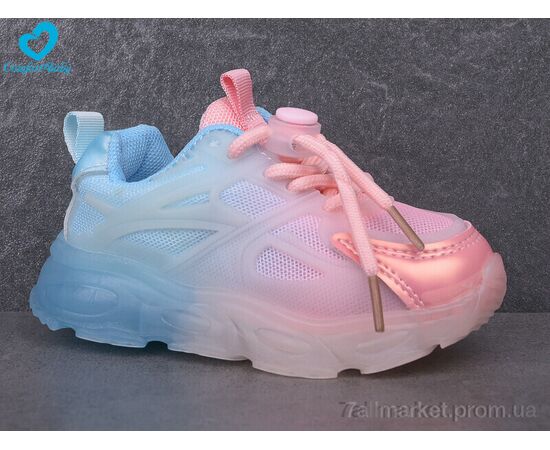 Фотография Кроссовки детские модные Весна/осень 158 (21-24) рожевий (6 пар р.21-24) "Comfort-baby" недорого оптом от прямого поставщика, изображение 2