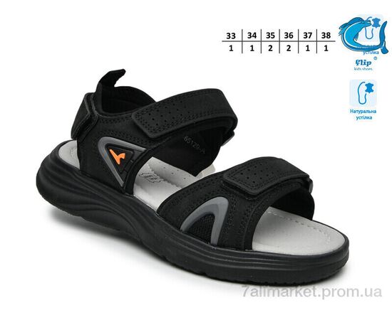 Сандалії дитячі літні Літо F65129A (8 пар р.33-38) "TOM.M" недорого оптом від прямого постачальника, зображення 2