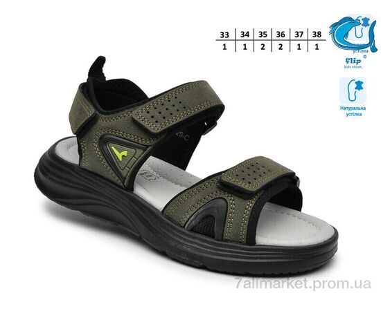 Сандалії дитячі літні Літо F65129C (8 пар р.33-38) "TOM.M" недорого оптом від прямого постачальника, зображення 2