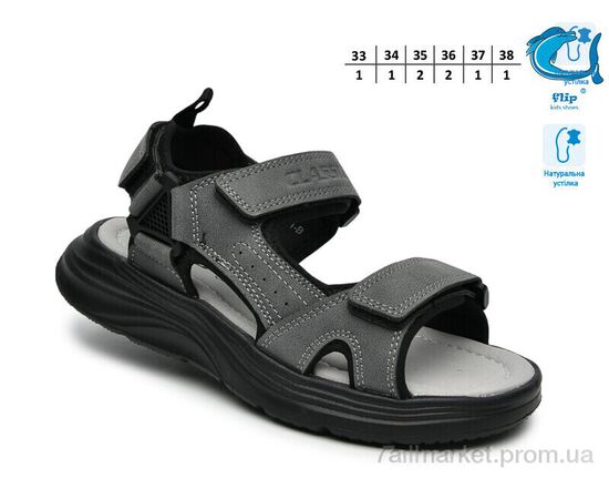 Сандалії дитячі літні Літо F65131B (8 пар р.33-38) "TOM.M" недорого оптом від прямого постачальника, зображення 2