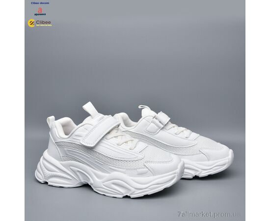Кросівки дитячі модні Весна/осінь G1851P white (6 пар р.32-37) "Clibee-Doremi" недорого оптом від прямого постачальника, зображення 2