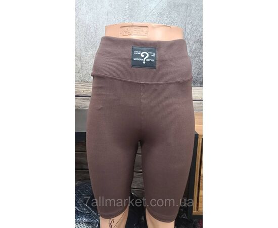 Велосипедки жіночі рубчик розмір S-2XL (6 кв) "MODY" недорого від прямого постачальника, зображення 3