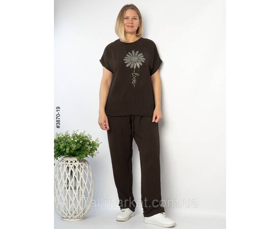 Спортивний костюм жіночий креп батал 50,52,54,56 (10кв) "NOWEMBER" недорого від прямого постачальника, зображення 7