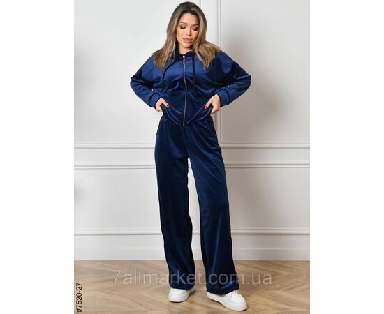 Спортивний костюм жіночий на блискавці велюр норма 44,46,48,50 (7кв) "NOWEMBER", зображення 5