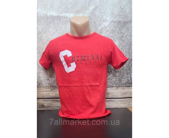 Футболка чоловіча CRIMINAL р.M-2XL (2кв) "MODY" недорого гуртом від прямого постачальника, зображення 2