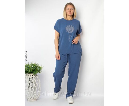 Спортивний костюм жіночий креп батал 50,52,54,56 (10кв) "NOWEMBER" недорого від прямого постачальника, зображення 10