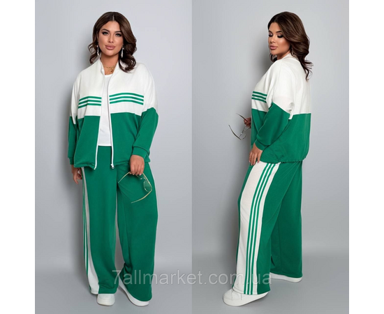 Костюм жіночий спортивний двонитка з лампасами (46-60) "LADA" недорого від прямого постачальника, зображення 2
