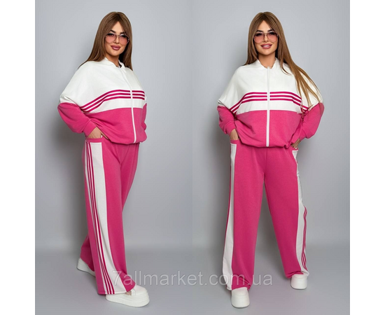Костюм жіночий спортивний двонитка з лампасами (46-60) "LADA" недорого від прямого постачальника, зображення 2